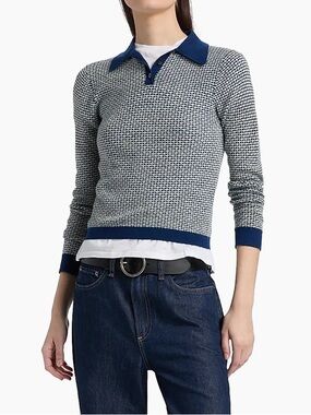 Guest in Residence Pique Shrunken Polo Top